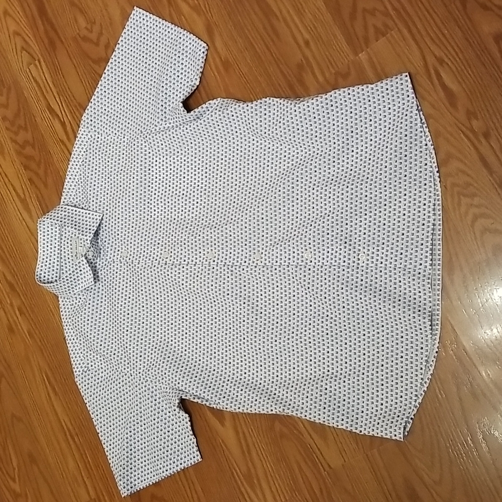 New Peter Millar short sleeve button up shirt lg